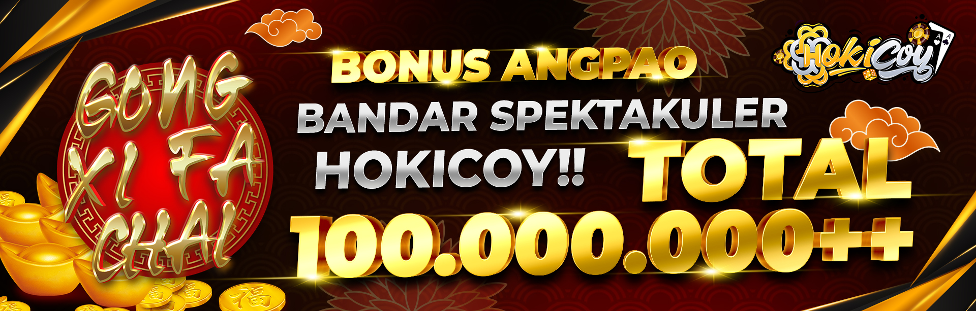 Bonus Angpao Bandar Spektakuler Up To 100 Juta Hokicoy !!